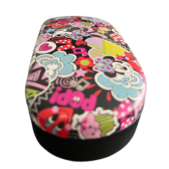 Youth Size Eyeglass Case Hard Clam Shell Disney Minnie Mouse Comic Sticker Style - Picture 6 of 6
